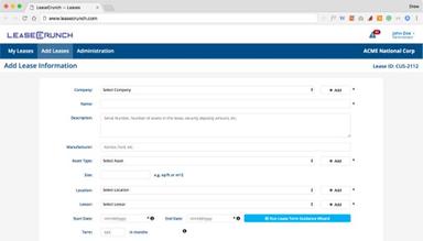 LeaseCrunch lease addition
