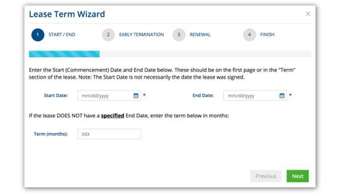 LeaseCrunch lease term wizard