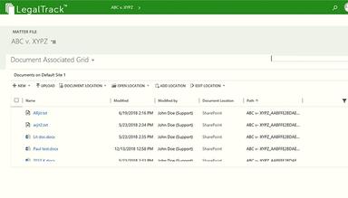Legal Track Documents