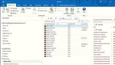 Legal Track Outlook View