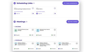 Letsmeet Scheduling Links