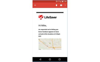 LifeSaver Mobile Arrival Notifications