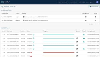 Lightly Select the right data for model training