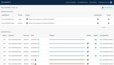 Lightly Select the right data for model training