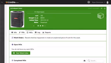 Limble CMMS Easy to navigate enterprise asset management