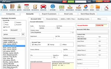 Limo Anywhere Accounts