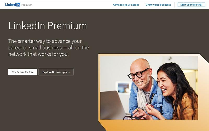 LinkedIn Premium Front View