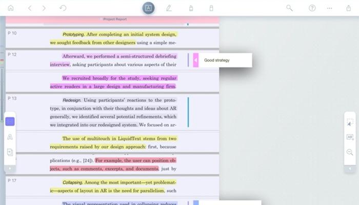 Liquid Text Annotations