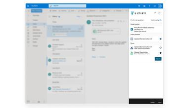 Litify Save files directly from Outlook to the matter plan with our Email feature