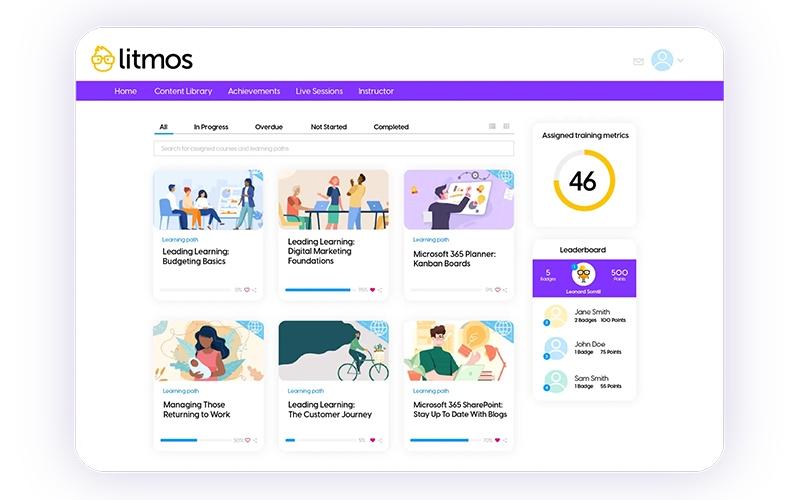 Litmos Learner Dashboard