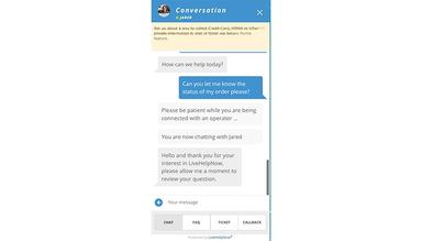 LiveHelpNow-In-browser-widget