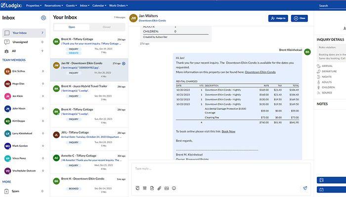 Lodgix Unified Inbox