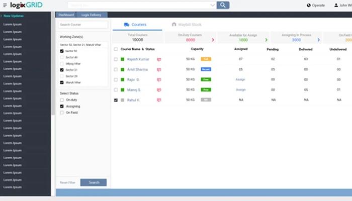 Logix Platform couriers