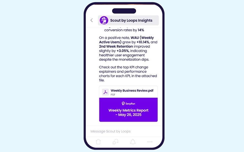 Loops Mobile View