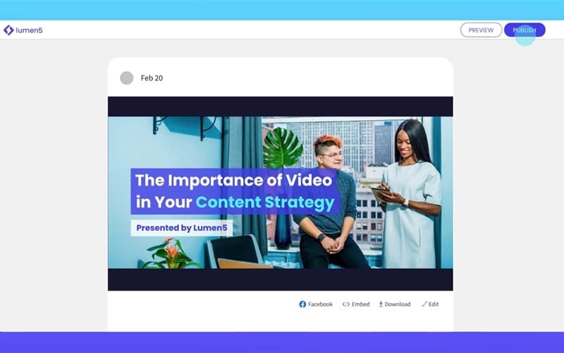 Lumen5 Video Importance