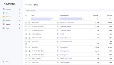 Luminous Software Inventory