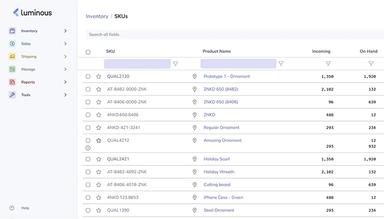 Luminous Software Inventory
