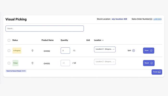 Luminous Software Sales Orders