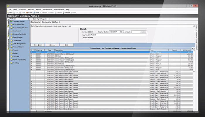 M3 Accounting Core Dashboard