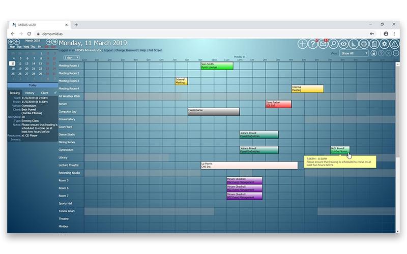 MIDAS Scheduling Windows