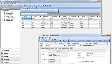 MISys Manufacturing purchase orders