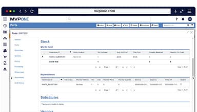 MVP Plant Inventory & Spare Parts