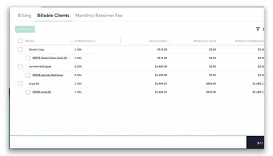 Maatdesk Billable Clients