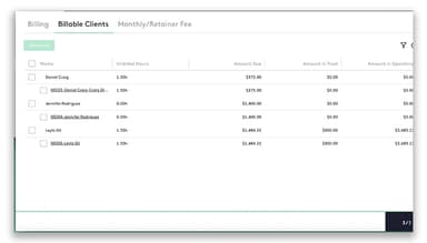 Maatdesk Billable Clients