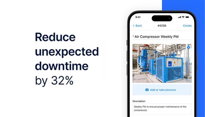 MaintainX Improve asset reliability by measure downtime and the reasons for breakdowns