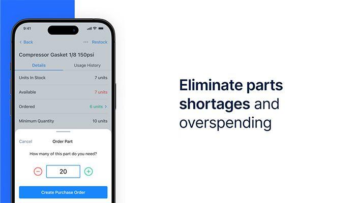 MaintainX Manage all your spare parts in one place