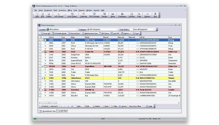 Maintenance Pro Fleet Management