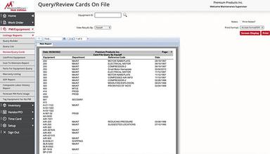 MaintiMizer Query Builder