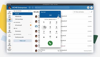 RingCentral Contact Center Make a call