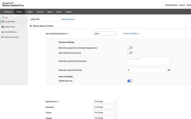 ManageEngine-Device-Control-Plus Dashboard