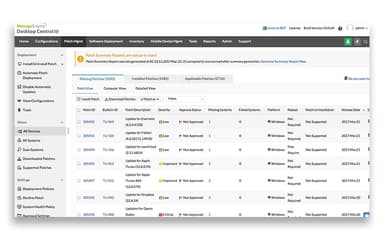 ManageEngine Endpoint Central Desktop Central Patch Management