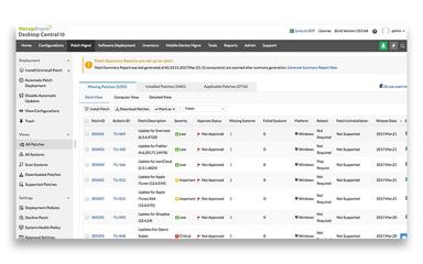 ManageEngine Endpoint Central Desktop Central Patch Management