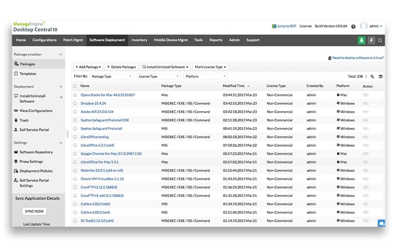 ManageEngine Endpoint Central Desktop Central Software Management
