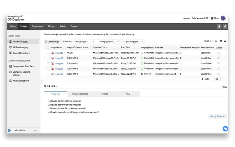 ManageEngine OS Deployer