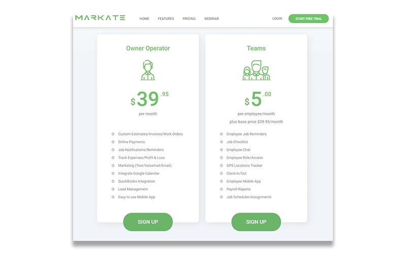 Markate Pricing