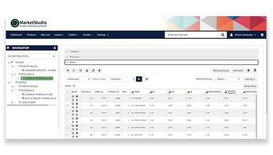 MarketStudio PIM Items Grid