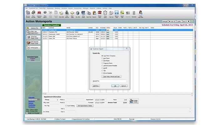 MaxxTraxx Customer Search