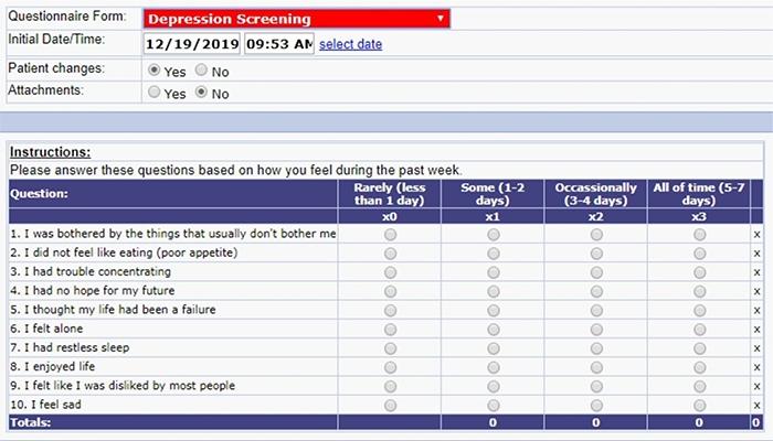 Medical Office Online Patient Questionnaires