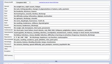 Medical Office Online Review of Systems