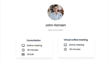 MeetFox Customizable Meeting Types