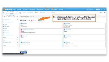 MerusCase Parties Tab with text stickers