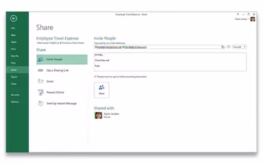 Excel Workbook Sharing