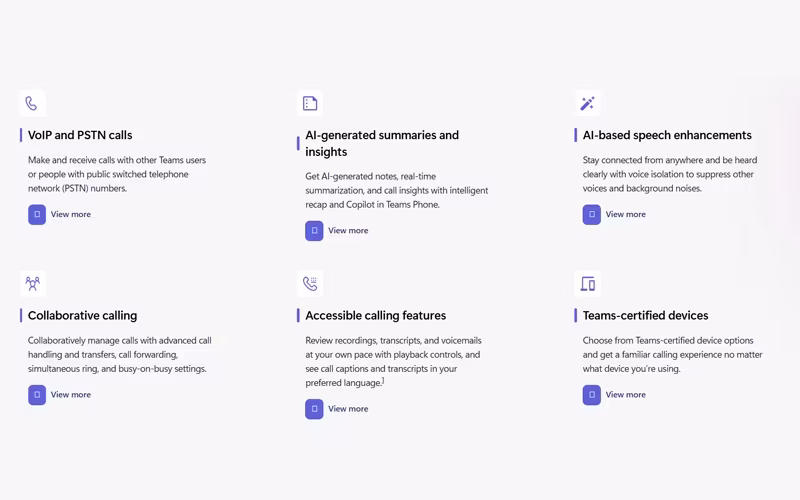 Microsoft Teams Phone Features