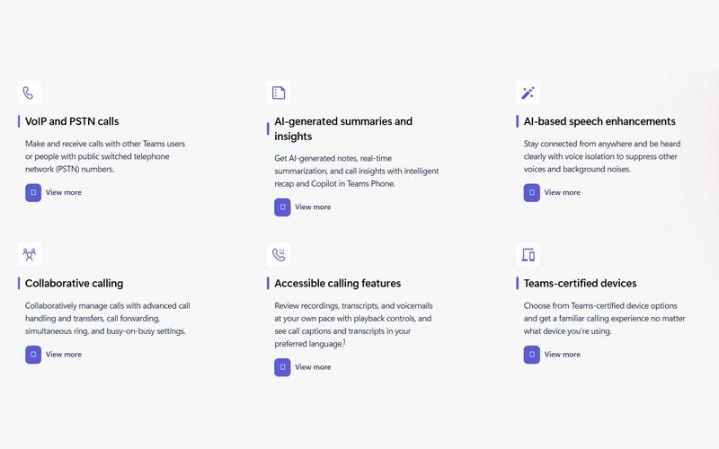 Microsoft Teams Phone Features