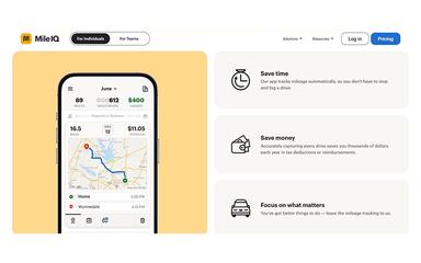 MileIQ Home Page