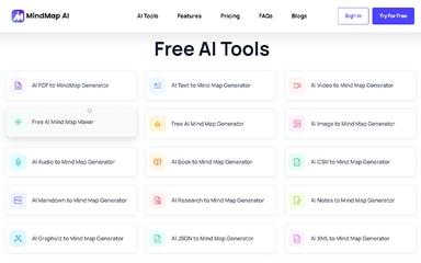MindMap Ai Free Tools